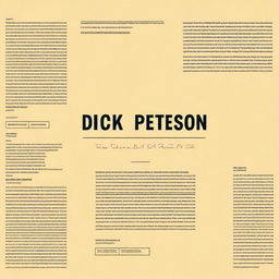 Create an image with the text 'Dick Peterson'