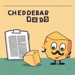 Create an image with the text 'Cheddar Dead: A Ball Drooper Short Story'