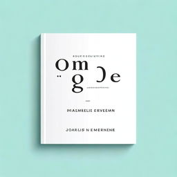 Create a plain and astonishing book cover with a clean and simple design