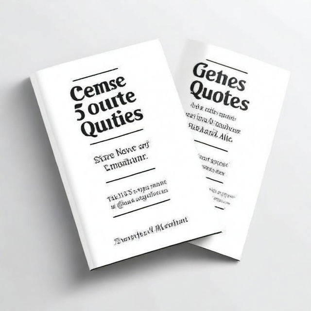 Design a book cover for 'Why Getting 3 Quotes Makes Absolutely No Sense' aimed at homeowners