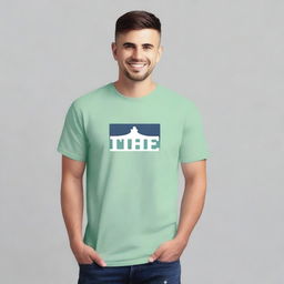 Create an image of a t-shirt featuring a logo