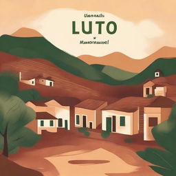 Create a book cover with the title 'UM LUTO MEMORÁVEL'