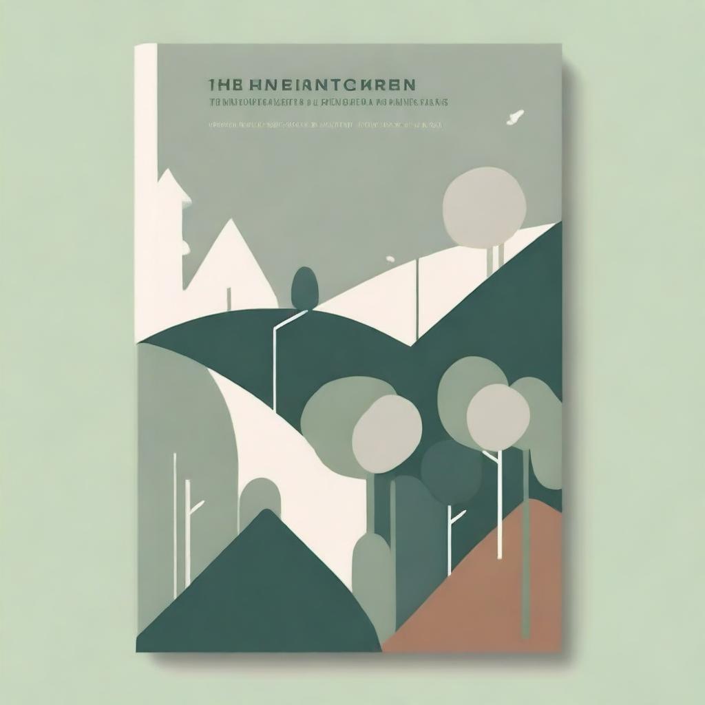 An abstract and elegant book cover for a book titled 'The Intersection of Urbanism and Deforestation: Promoting Native Forest Projects