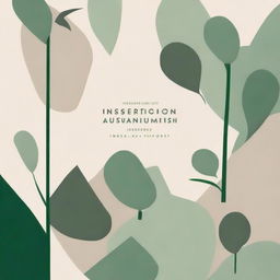 An abstract and elegant book cover for a book titled 'The Intersection of Urbanism and Deforestation: Promoting Native Forest Projects