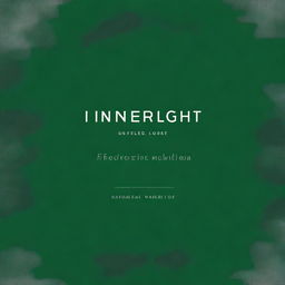 Create a simple book cover for a journal titled 'INNERLIGHT: A Raw Journey of Emotional Release'