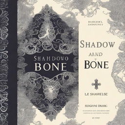 Design a book cover for 'Shadow and Bone' by Leigh Bardugo in the style of the Grishaverse covers