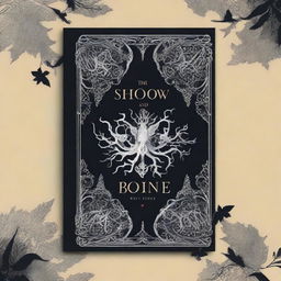 Design a book cover for 'Shadow and Bone' by Leigh Bardugo in the style of the Grishaverse covers