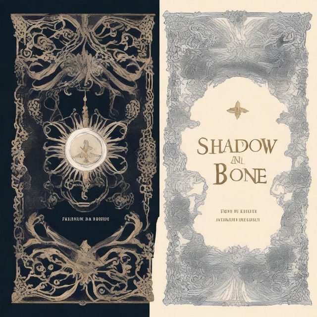 Design a book cover for 'Shadow and Bone' by Leigh Bardugo