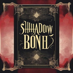 Design a book cover for 'Shadow and Bone' by Leigh Bardugo, inspired by the style of V