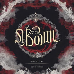 Design a book cover for 'Shadow and Bone' by Leigh Bardugo, inspired by the style of V