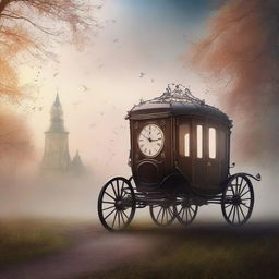 Create a book cover for the title 'Carriage Of Dreams' by authors A