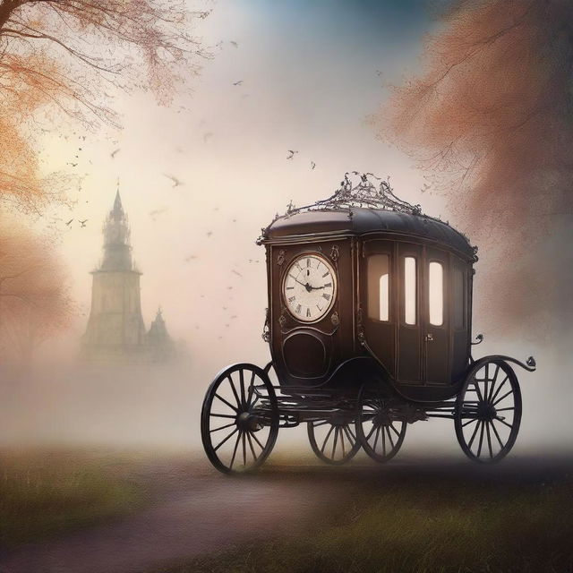 Create a book cover for the title 'Carriage Of Dreams' by authors A