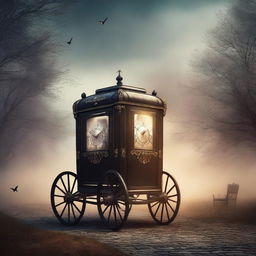 Create a book cover for the title 'Carriage Of Dreams' by authors A