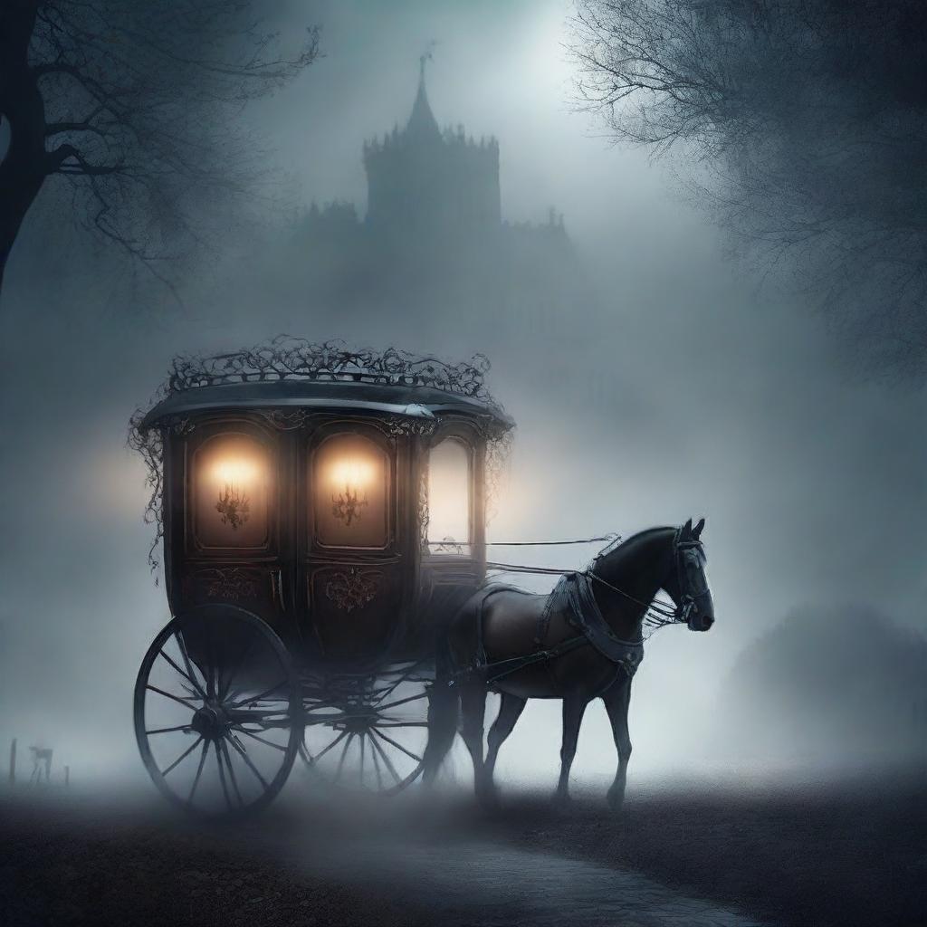 Create a book cover titled 'Carriage Of Dreams' by A