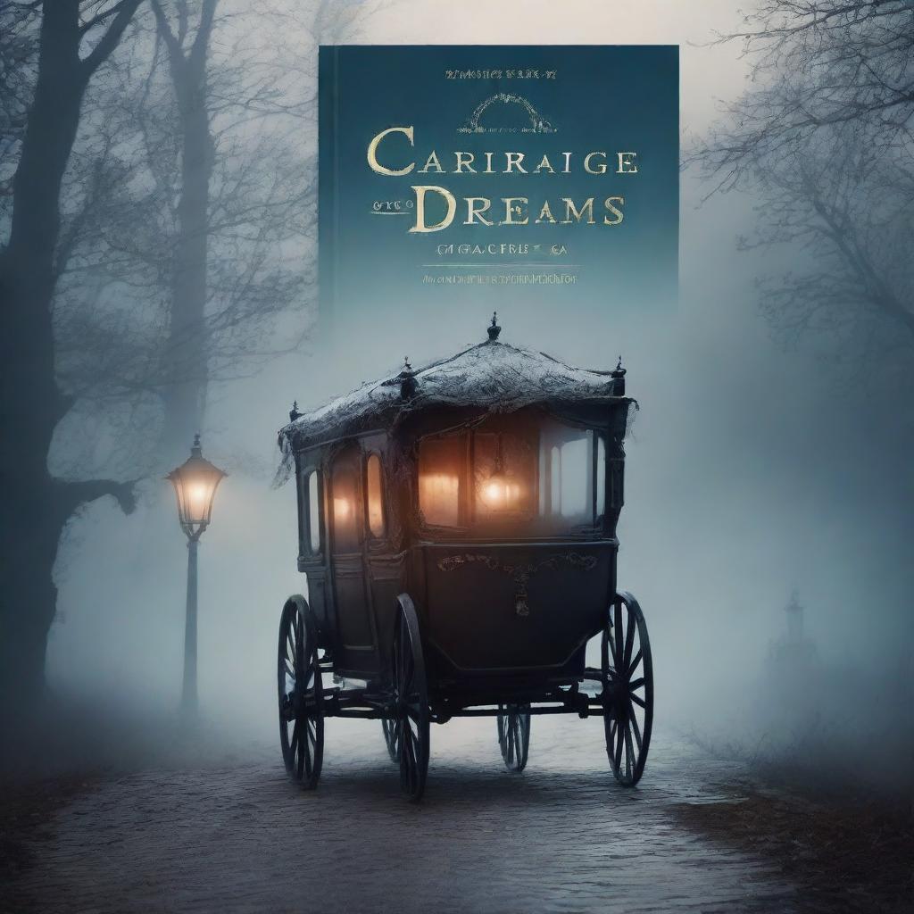 Create a book cover titled 'Carriage Of Dreams' by authors A