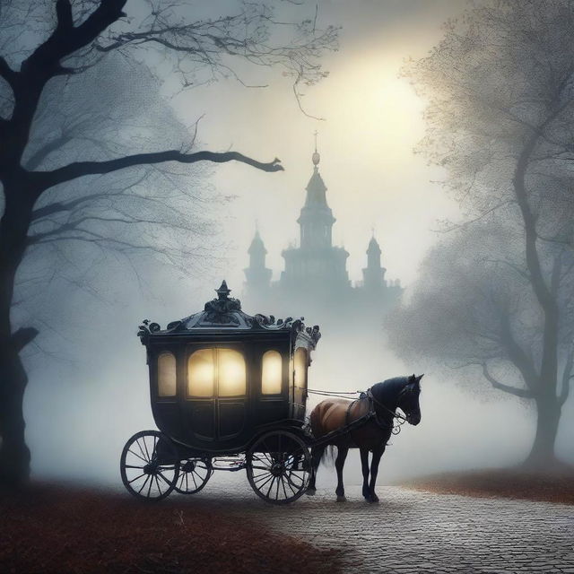 Create a book cover titled 'Carriage Of Dreams' by authors A