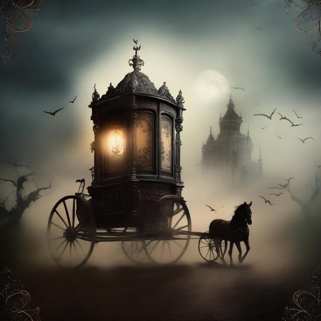 Design a book cover titled 'Carriage Of Dreams'