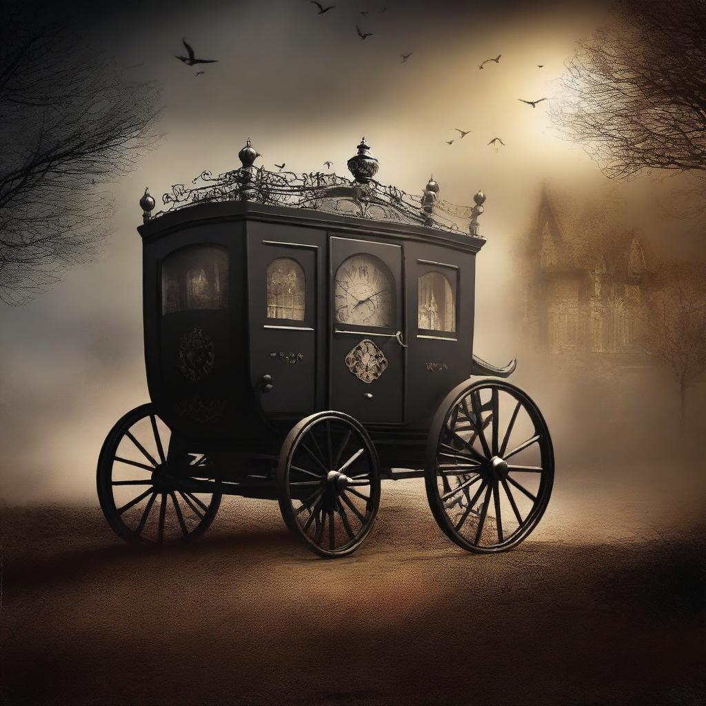 Create a book cover titled 'Carriage Of Dreams'