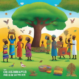 A vibrant and uplifting image celebrating 25 years of Self Help Africa's transformative journey in Nigeria