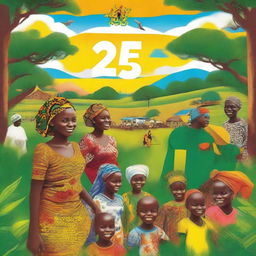 A vibrant and uplifting image celebrating 25 years of Self Help Africa's transformative journey in Nigeria