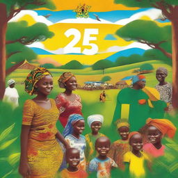 A vibrant and uplifting image celebrating 25 years of Self Help Africa's transformative journey in Nigeria