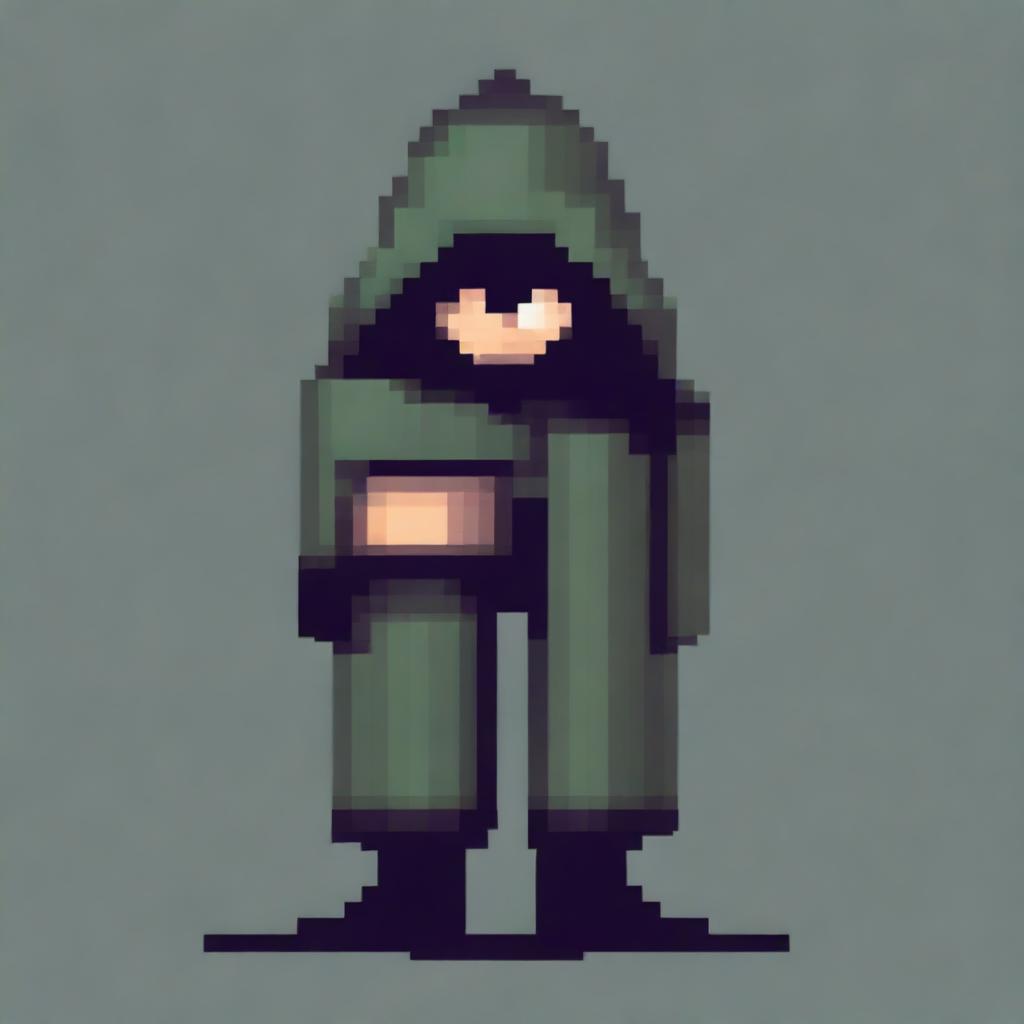 A pixel art icon representing a stalker