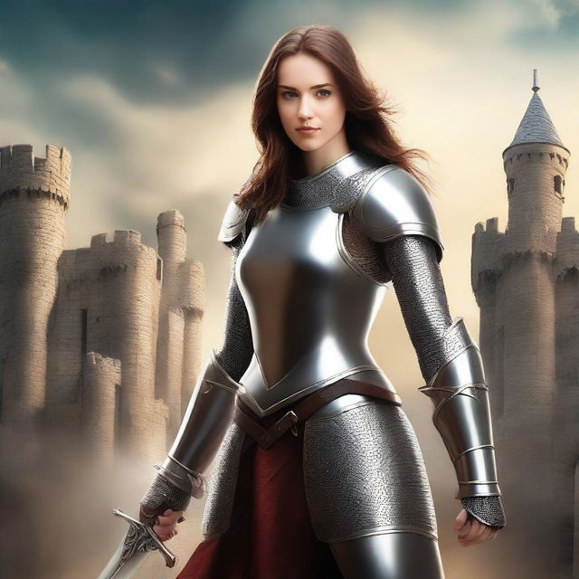 Create a book cover for a novel titled 'A Knight's Oath'