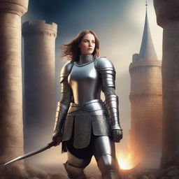 Create a book cover for a novel titled 'A Knight's Oath'