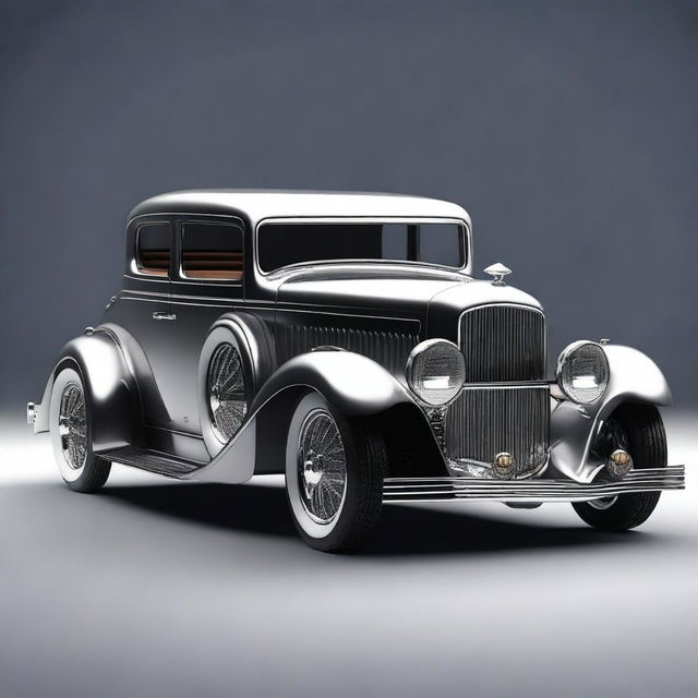 Create a custom wide stance hypercar based on a 4-door 1932 Buick Victoria sedan