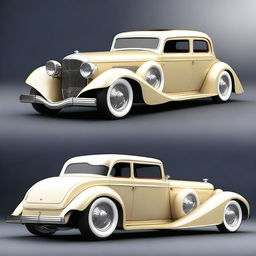 Create a custom wide stance hypercar based on a 4-door 1932 Buick Victoria sedan