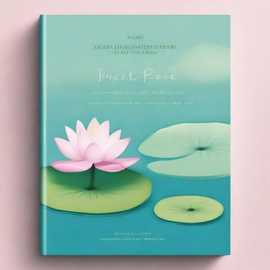 A serene book cover for a meditation guide titled 'Inner Peace: A Journey to Mindfulness' by Sarah Thompson