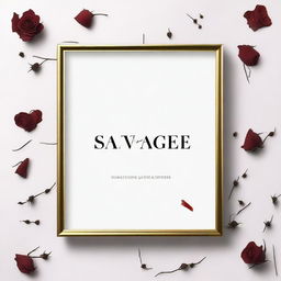 A white cover with the title 'SAVAGE' in black letters outlined in gold