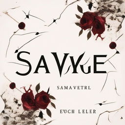 A white cover with the title 'SAVAGE' in black letters outlined in gold