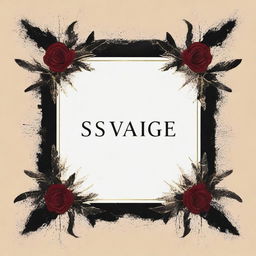 A white cover with the title 'SAVAGE' in bold black letters, outlined in gold