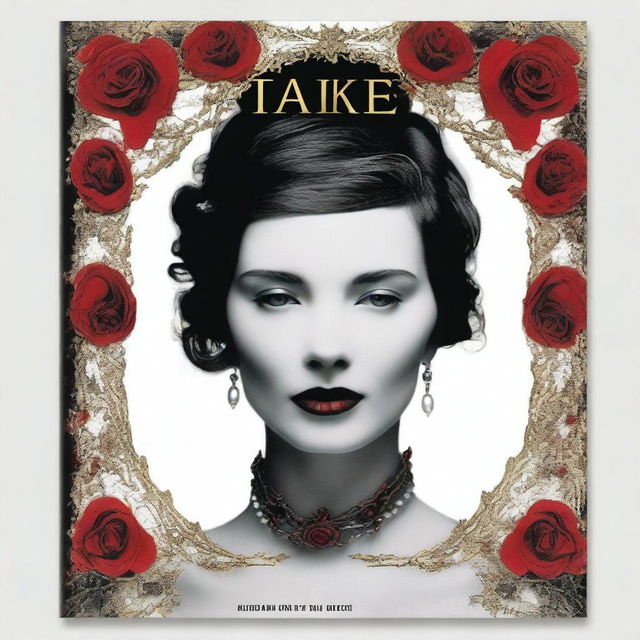 A dark cover featuring a woman's neck adorned with a pearl necklace