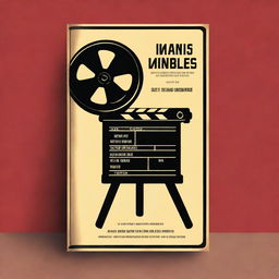 A book cover design for a book about films