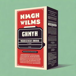 A book cover design for a book about classic films and modern cinema