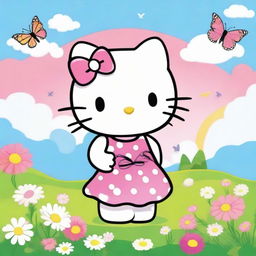 Create an image of Hello Kitty