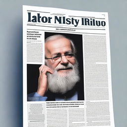 Design a powerful and impactful front page for a report titled 'Antisemitism Unleashed – The Toxic Echo Chamber of RT's Tolstoy Comment Section' with the subtitle 'Analyzing the Spread of Hate and Misinformation'