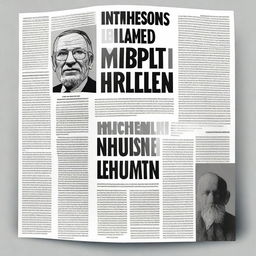 Design a powerful and impactful front page for a report titled 'ANTISEMITISM UNLEASHED – The Toxic Echo Chamber of RT's Tolstoy Comment Section' with the subtitle 'Analyzing the Spread of Hate and Misinformation'