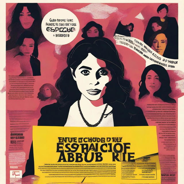 A poster for a TV show titled 'How to Escape Your Abuser' created by Aneesa Khan