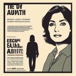 A simple poster for a TV show titled 'How to Escape Your Abuser' created by Aneesa Khan