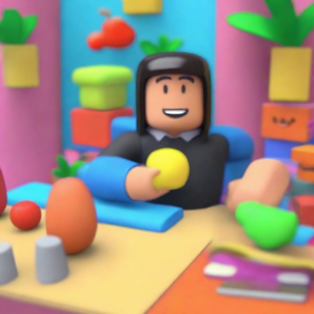 A character is checking accounts in the popular Roblox game Blox Fruits