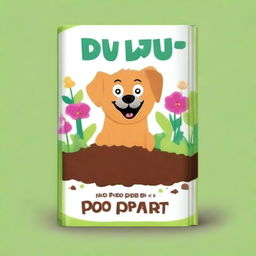 Create a funny and quirky book cover titled 'Did u poop in my dirt'