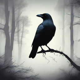 Create a book cover for a book titled 'Corvid Conundrum'