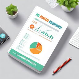 An ebook cover design for a personal monthly budget spreadsheet