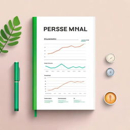 An ebook cover design for a personal monthly budget spreadsheet