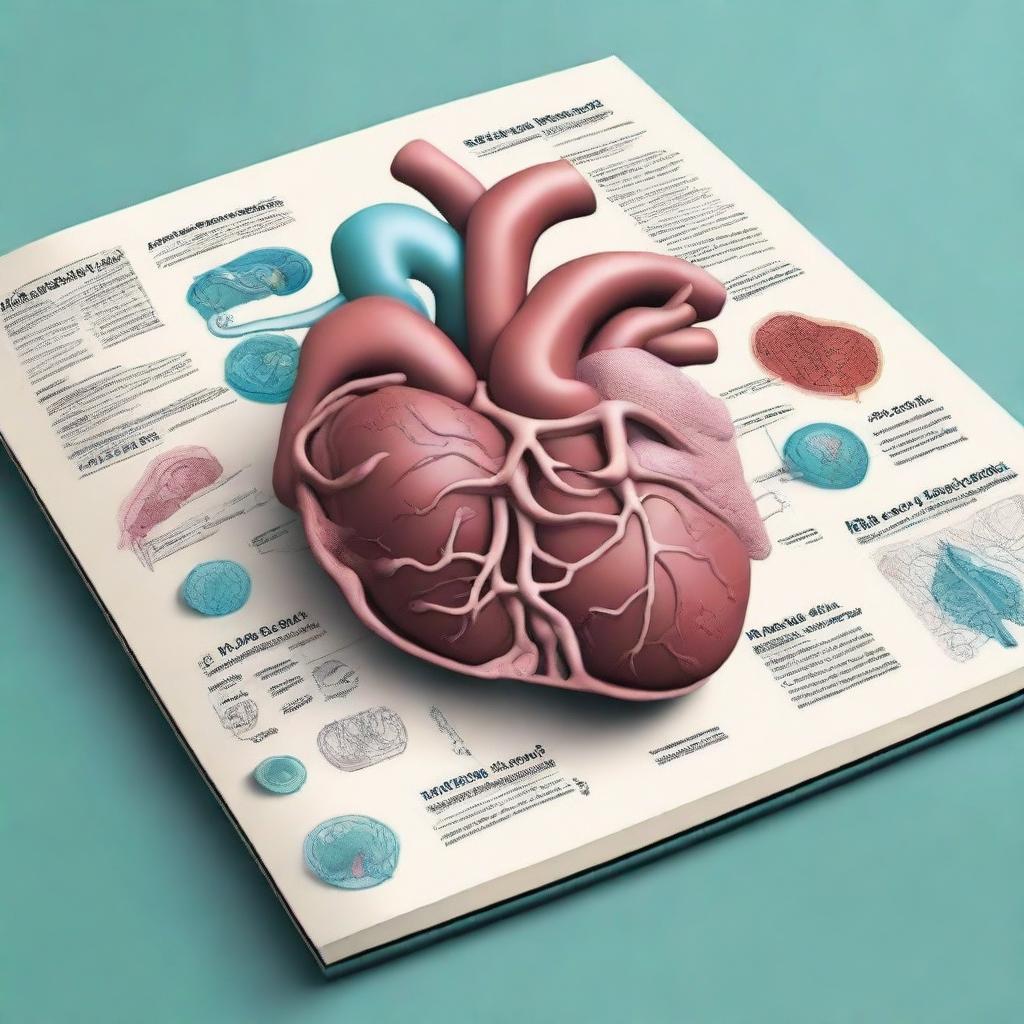 Create a detailed book cover for a biology book that focuses on the anatomy of human organs