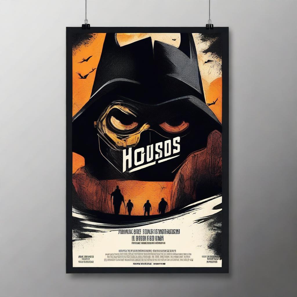 Create a captivating film poster with a dynamic and eye-catching design