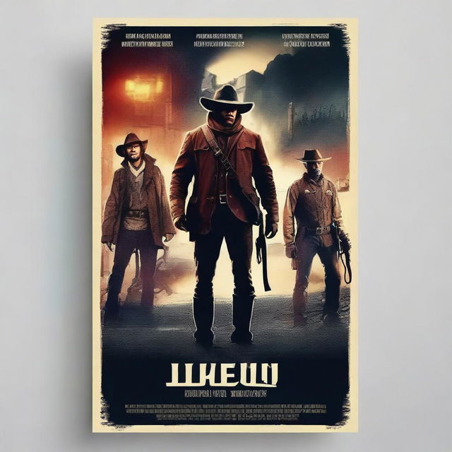 Create a captivating film poster with a dynamic and eye-catching design